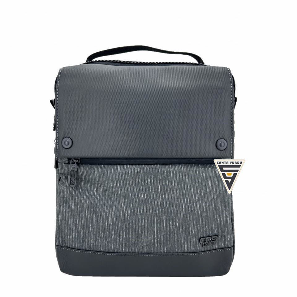 Ççs  31162 Omuz Askılı Çapraz Postacı Çanta Gri