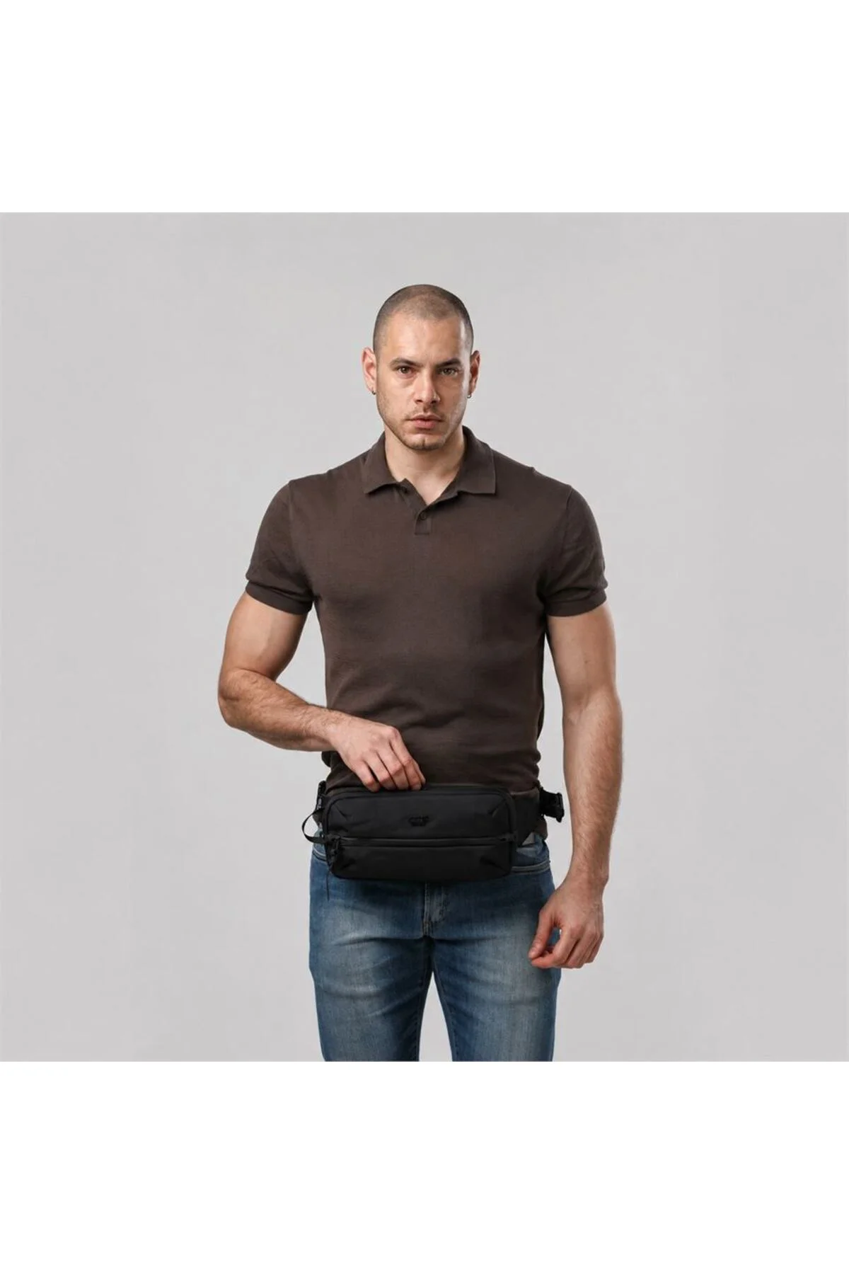 ÇÇS 31417 XL Çok Bölmeli Fonksiyonel Bel ve Omuz Çantası Siyah ÇÇS 31417 XL Çok Bölmeli Fonksiyonel Bel ve Omuz Çantası Siyah