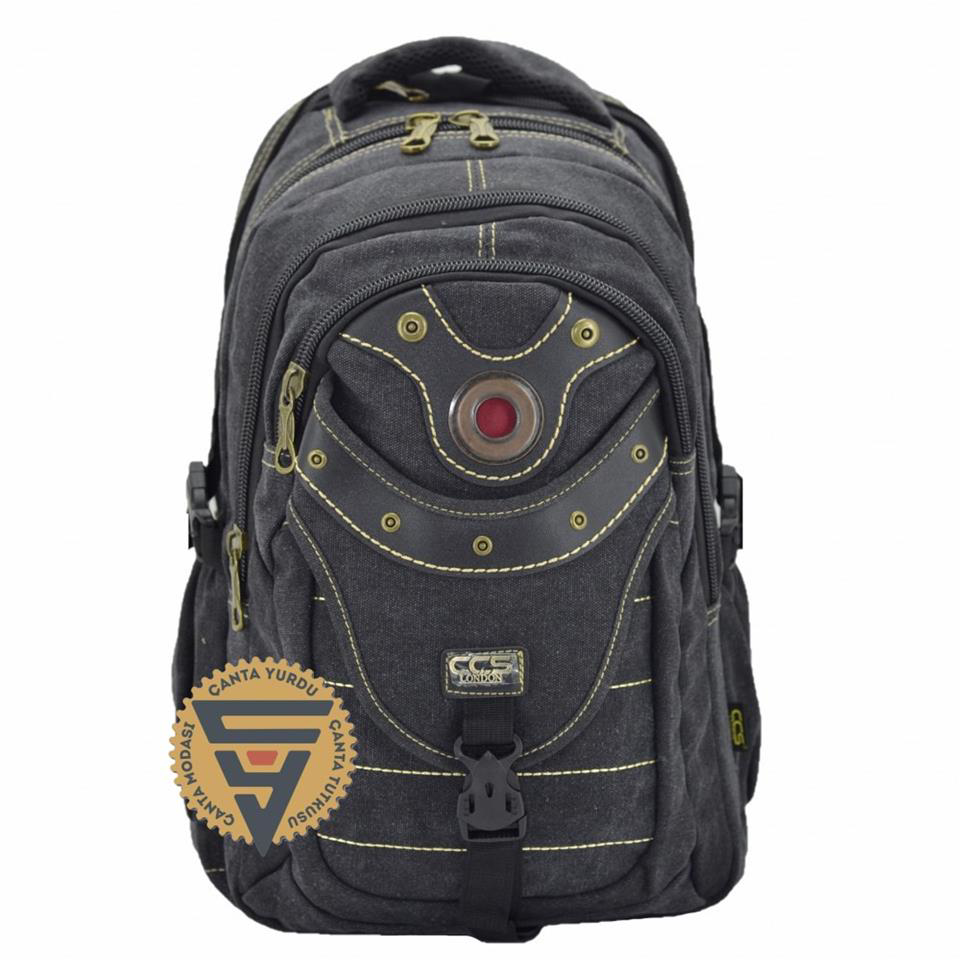 Çanta Yurdu Ççs 51405 Su Geçirmez Kanvas Sırt Çantası Siyah Çanta Yurdu Ççs 51405 Su Geçirmez Kanvas Sırt Çantası Siyah