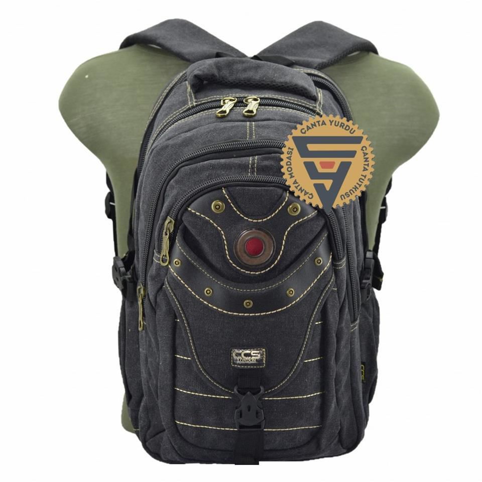 Çanta Yurdu Ççs 51405 Su Geçirmez Kanvas Sırt Çantası Siyah Çanta Yurdu Ççs 51405 Su Geçirmez Kanvas Sırt Çantası Siyah