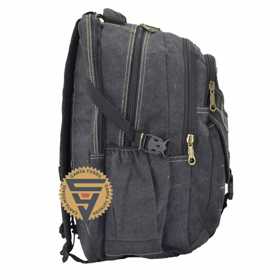 Çanta Yurdu Ççs 51405 Su Geçirmez Kanvas Sırt Çantası Siyah Çanta Yurdu Ççs 51405 Su Geçirmez Kanvas Sırt Çantası Siyah