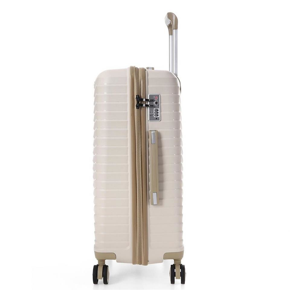 Ççs  5235 Polipropilen Küçük Boy Valiz Beyaz