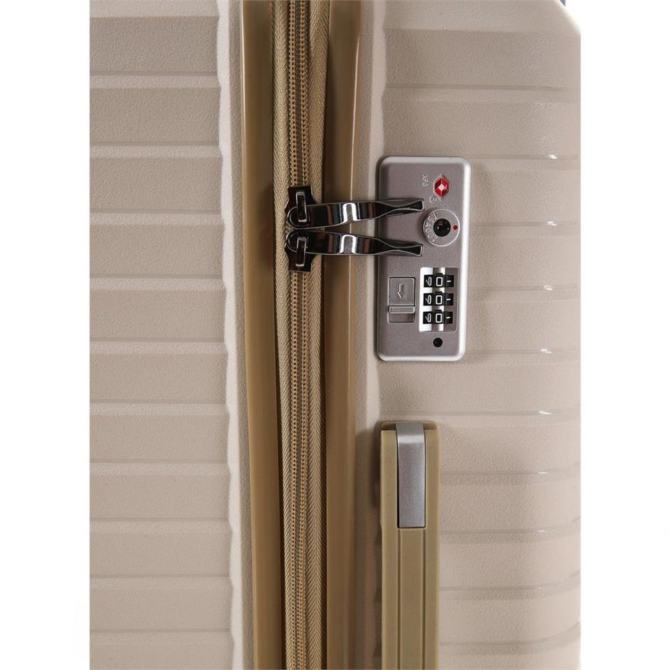 Ççs  5235 Polipropilen Orta Boy Valiz Beyaz