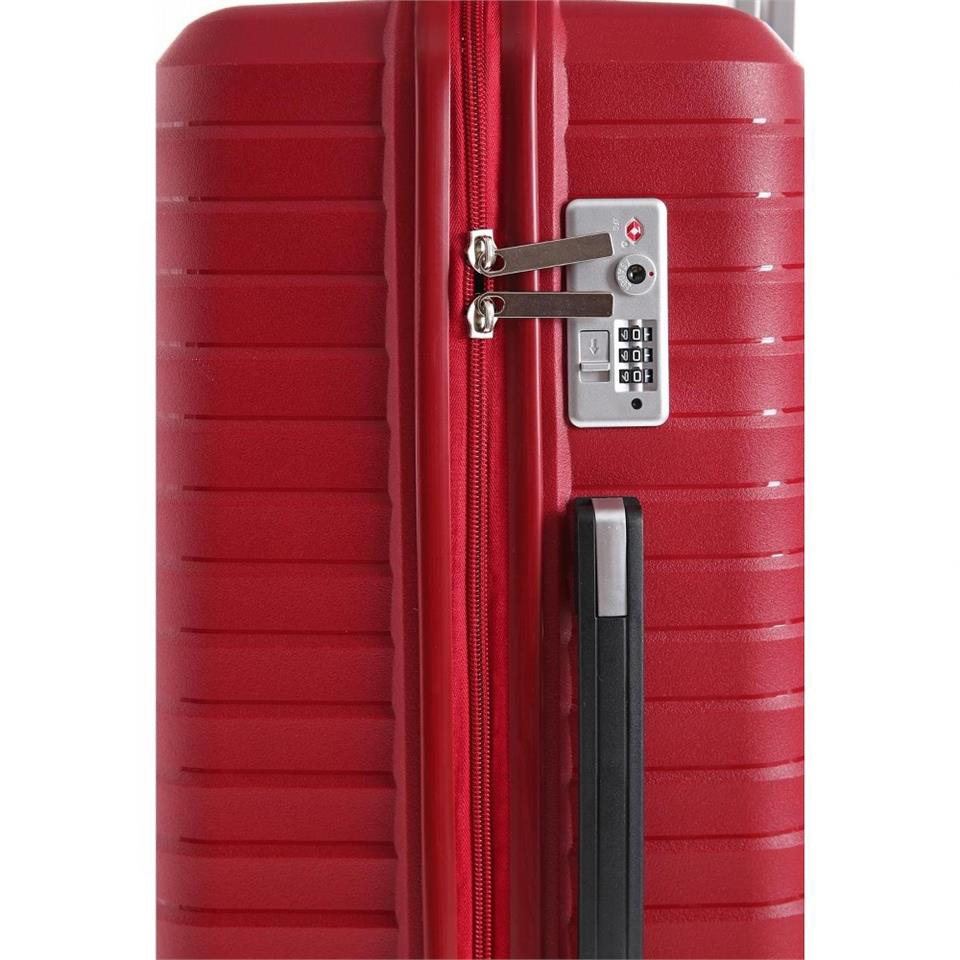 Ççs  5235 Polipropilen Büyük Boy Valiz Bordo