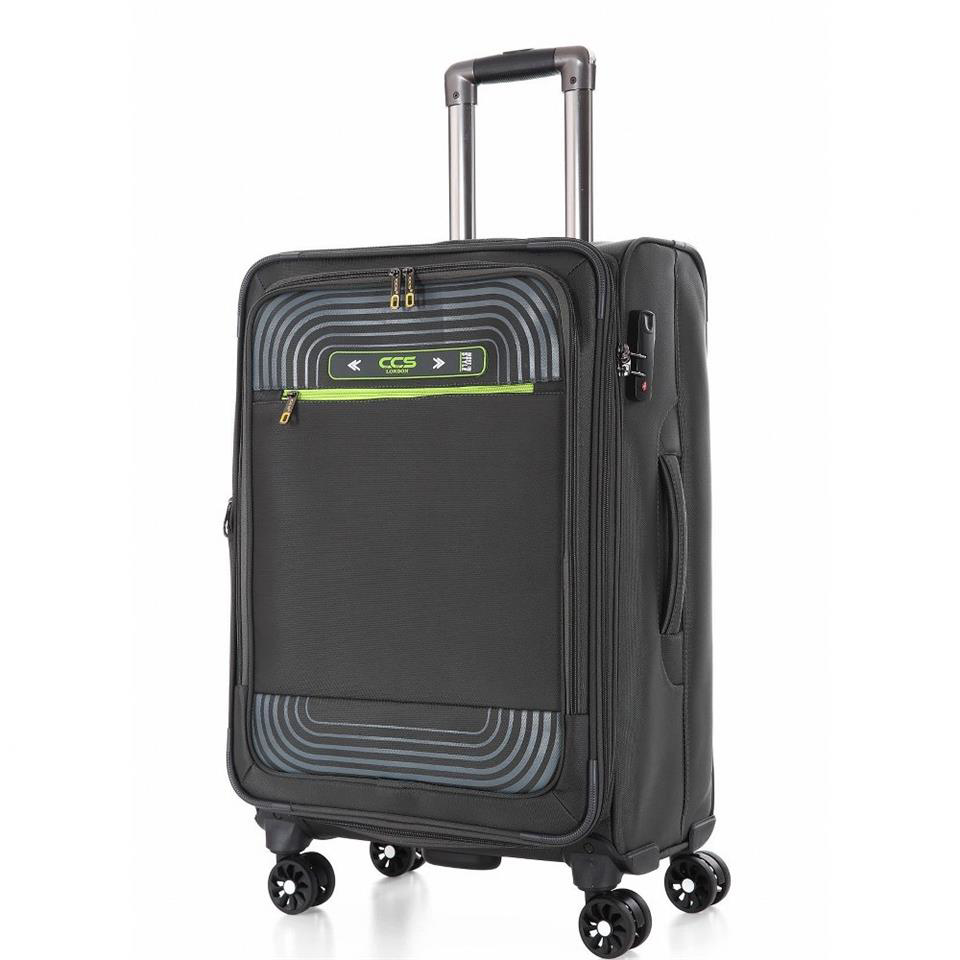 Ççs  620 Kumaş Orta Boy Valiz Gri