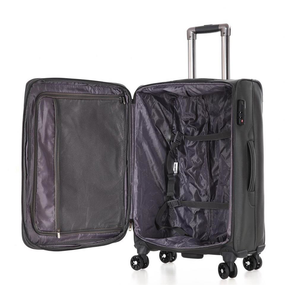 Ççs  620 Kumaş Orta Boy Valiz Gri