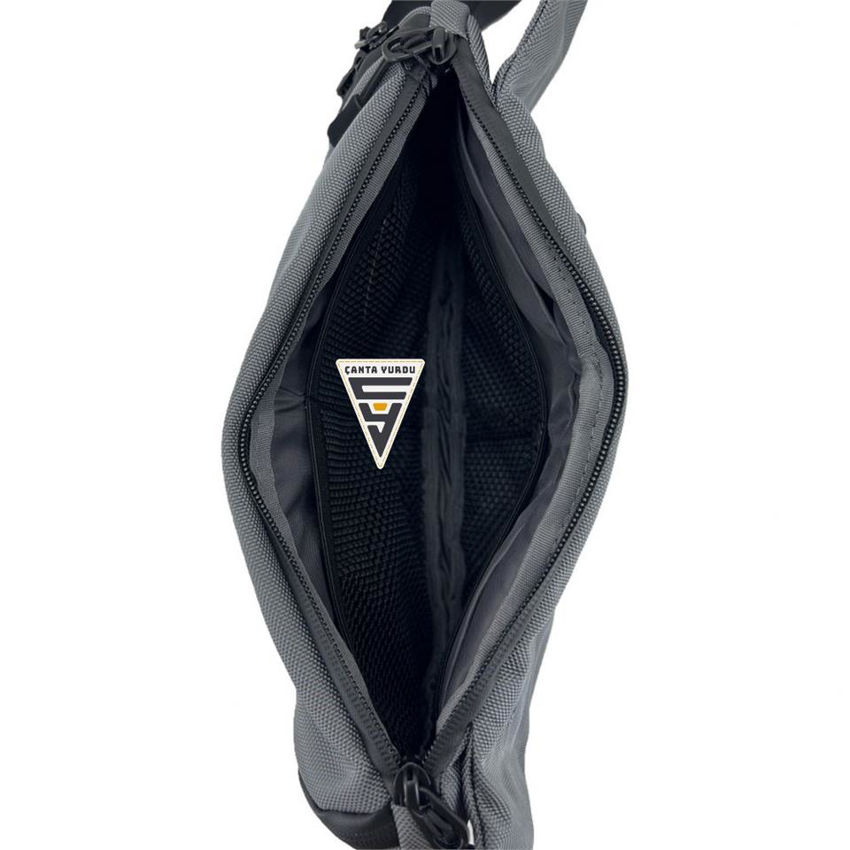 Ççs  London 31412 Çift Gözlü Xl Bel Çantasi Gri