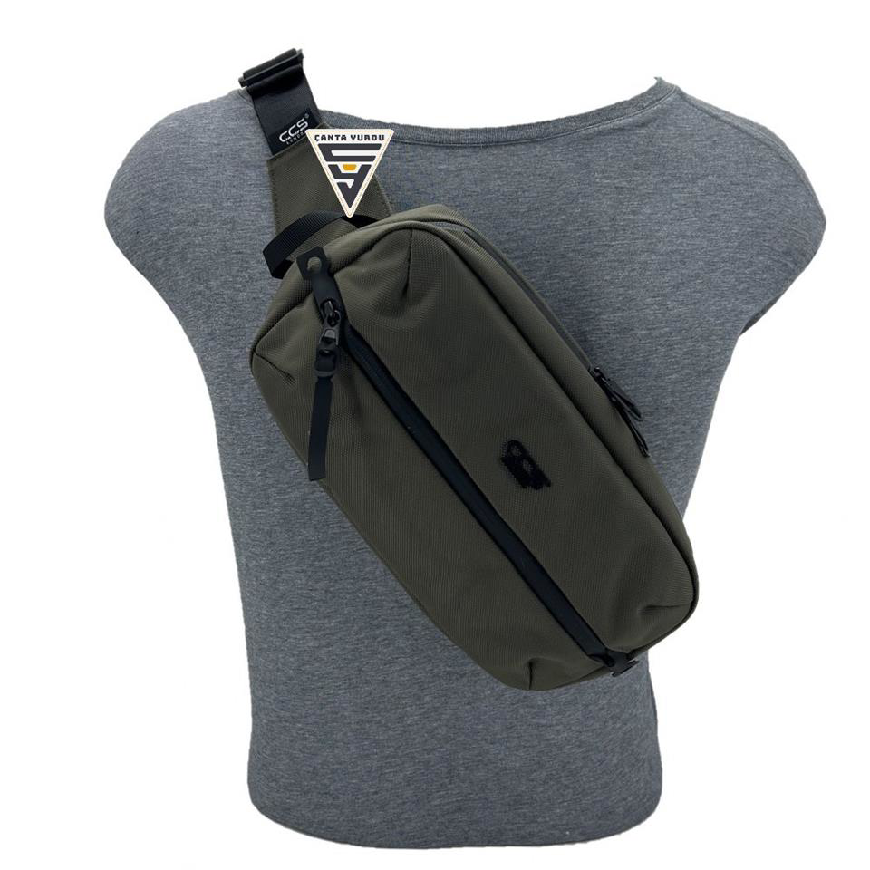 Ççs  London 31417 Xl Bel Çantasi Haki