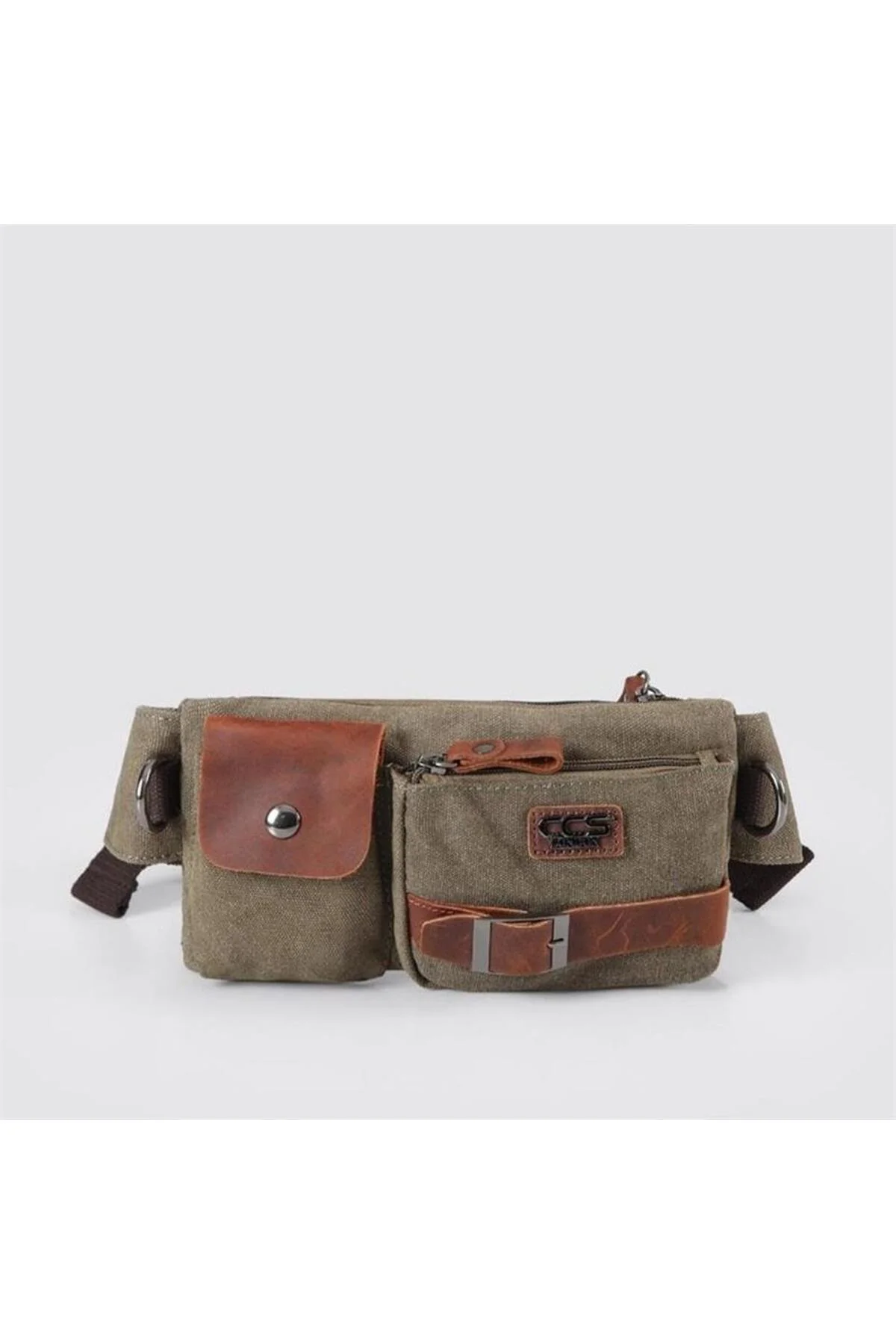 Ççs London 31459 Kanvas Bel Çantası Yeşil