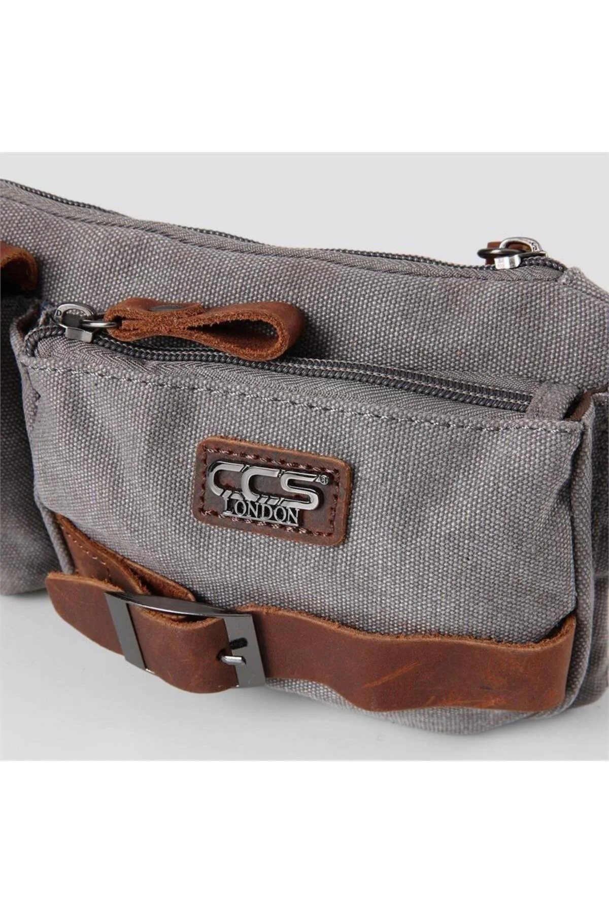 Ççs London 31459 Kanvas Bel Çantası Gri