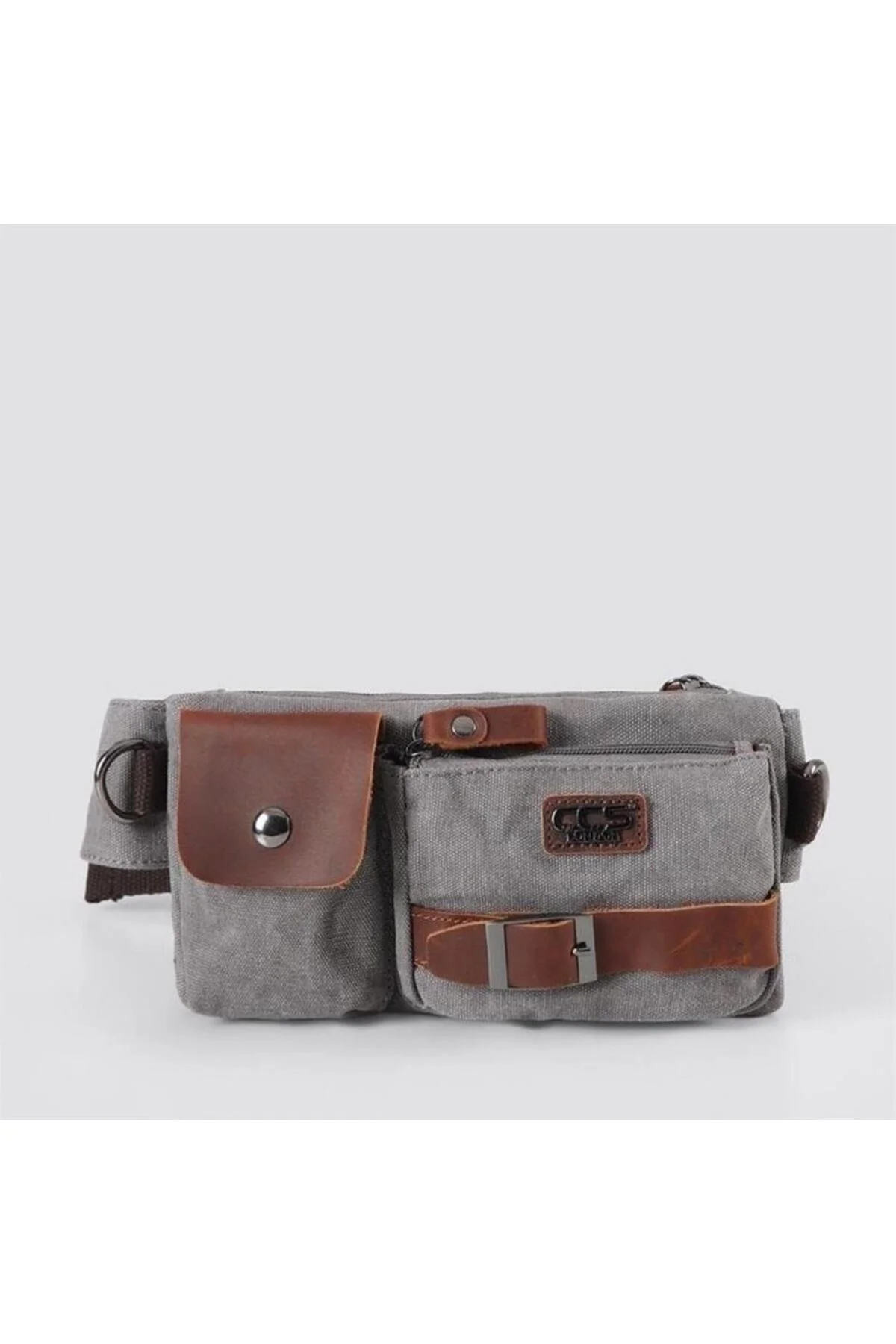 Ççs London 31459 Kanvas Bel Çantası Gri