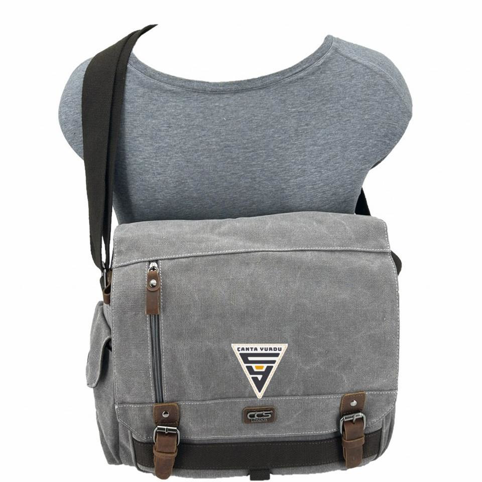 Ççs  London 31466 Omuz Askılı Evrak Çantası Gri