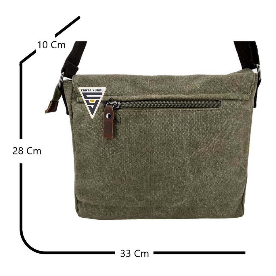 Ççs London 31469 Kanvas Postacı Omuz Çanta Haki Ççs London 31469 Kanvas Postacı Omuz Çanta Haki