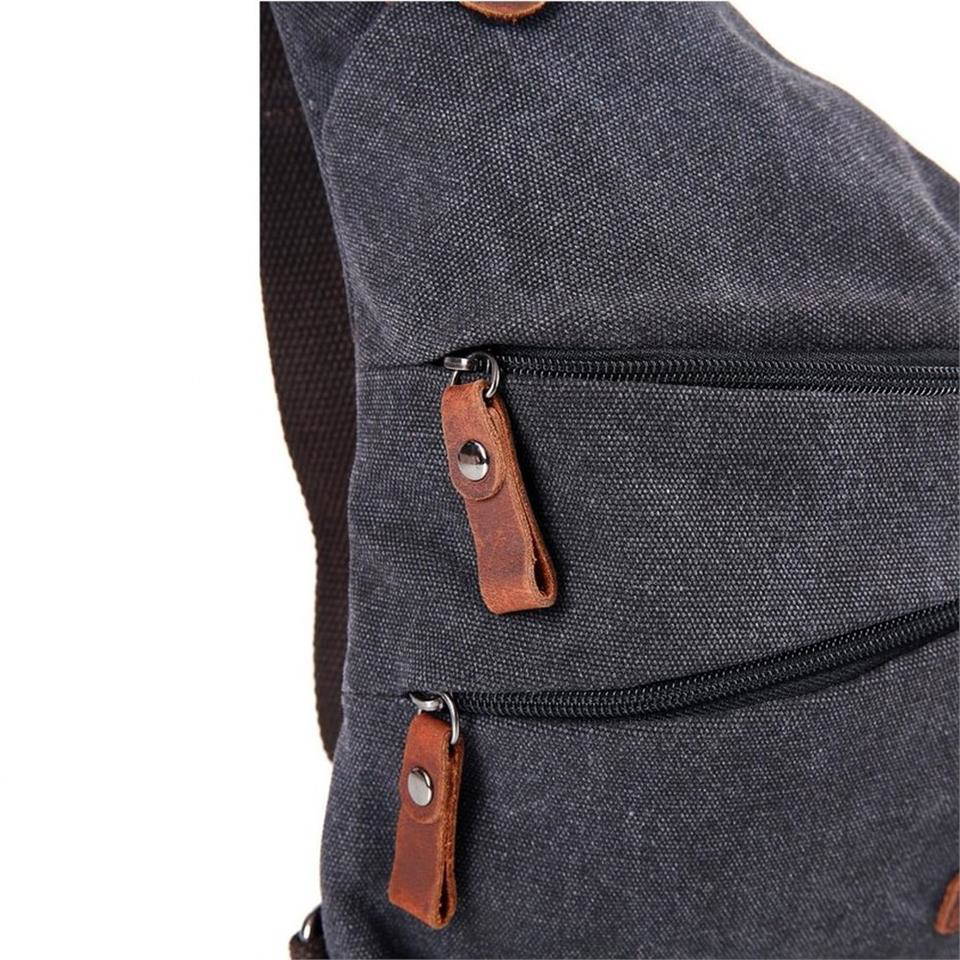 Ççs  London 31473 Kanvas Sırt Ve Göğüs Çantası Siyah