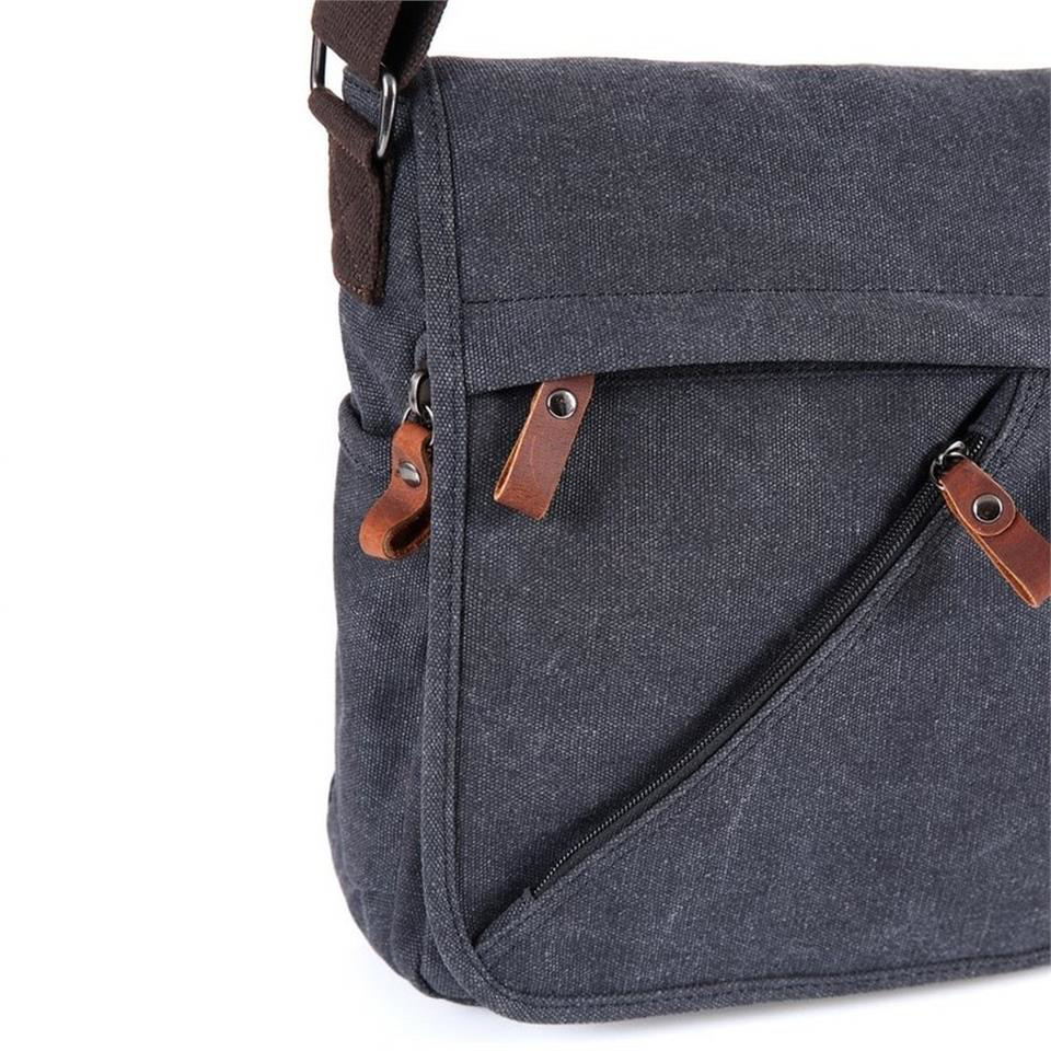 Ççs  London 31472 Kanvas Postacı Çanta Siyah