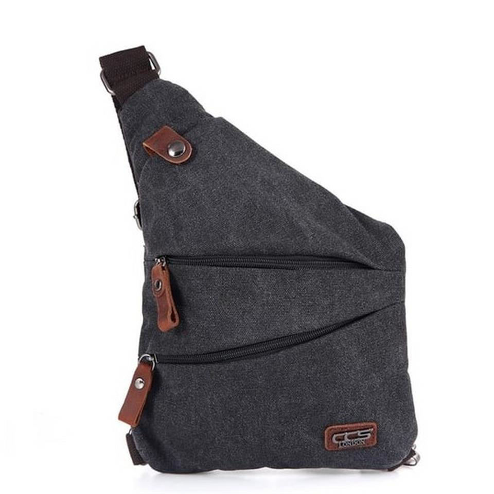 Ççs  London 31473 Kanvas Sırt Ve Göğüs Çantası Siyah