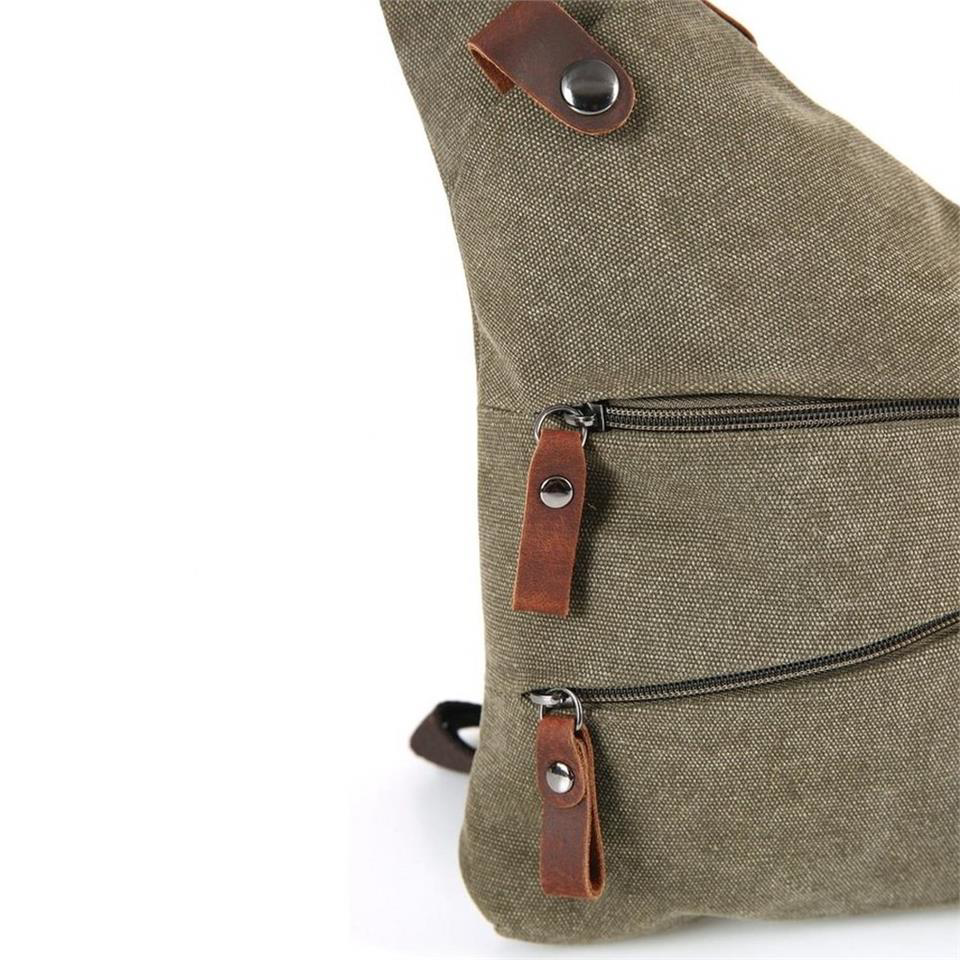 Ççs  London 31473 Kanvas Sırt Ve Göğüs Çantası Haki