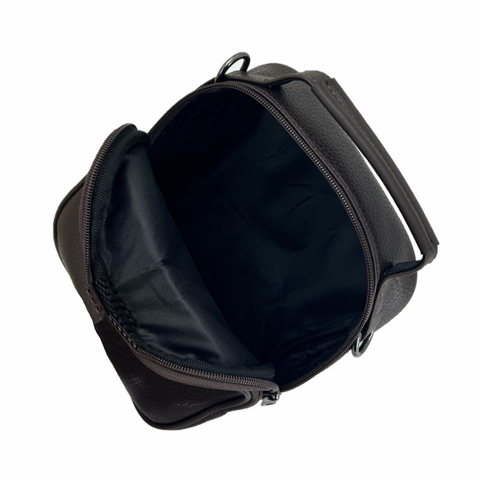 Ççs  London 31497 Vegan Deri Omuz Askılı El Çantası Kahve