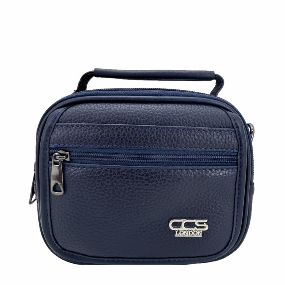 Ççs  London 31501 Vegan Deri Omuz Askılı El Çantası Lacivert