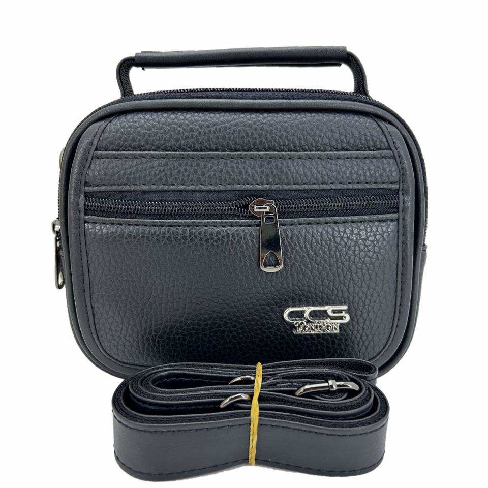 Ççs  London 31501 Vegan Deri Omuz Askılı El Çantası Siyah