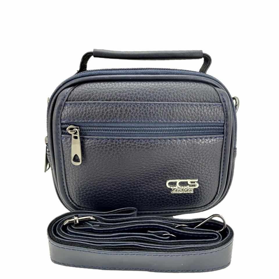 Ççs  London 31501 Vegan Deri Omuz Askılı El Çantası Lacivert