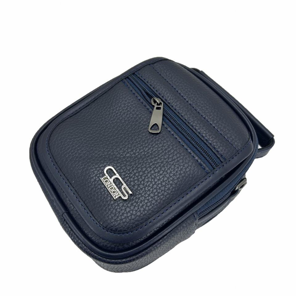 Ççs  London 31500 Vegan Deri Omuz Askılı El Çantası Lacivert