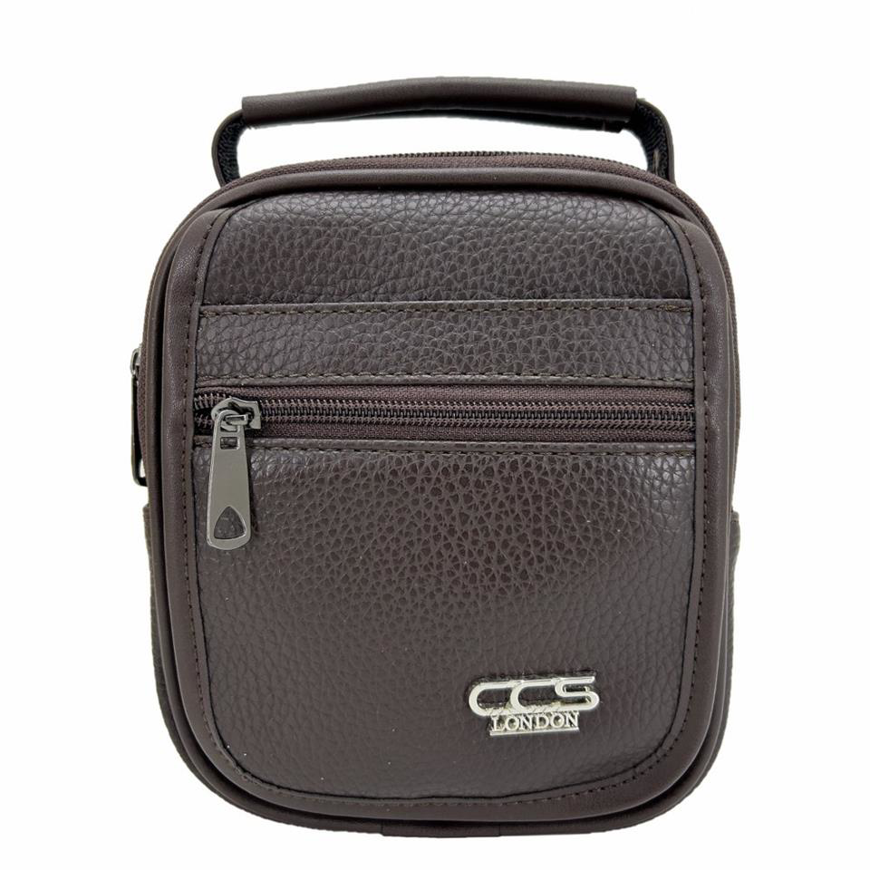 Ççs  London 31500 Vegan Deri Omuz Askılı El Çantası Kahve