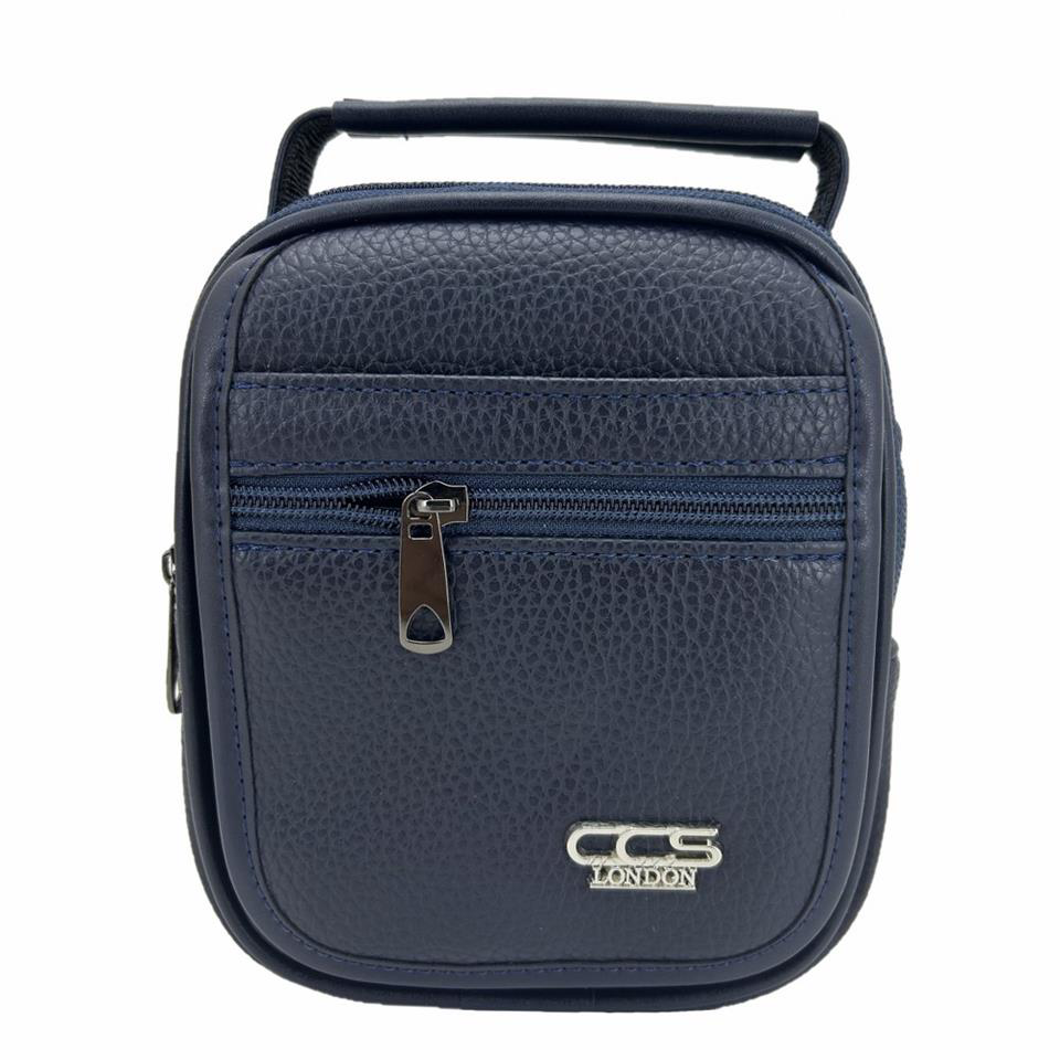Ççs  London 31500 Vegan Deri Omuz Askılı El Çantası Lacivert