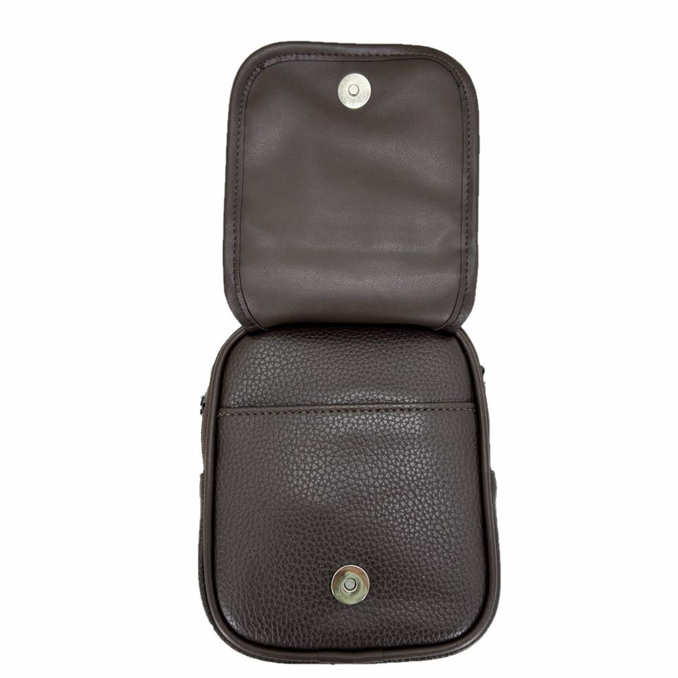 Ççs  London 31500 Vegan Deri Omuz Askılı El Çantası Kahve