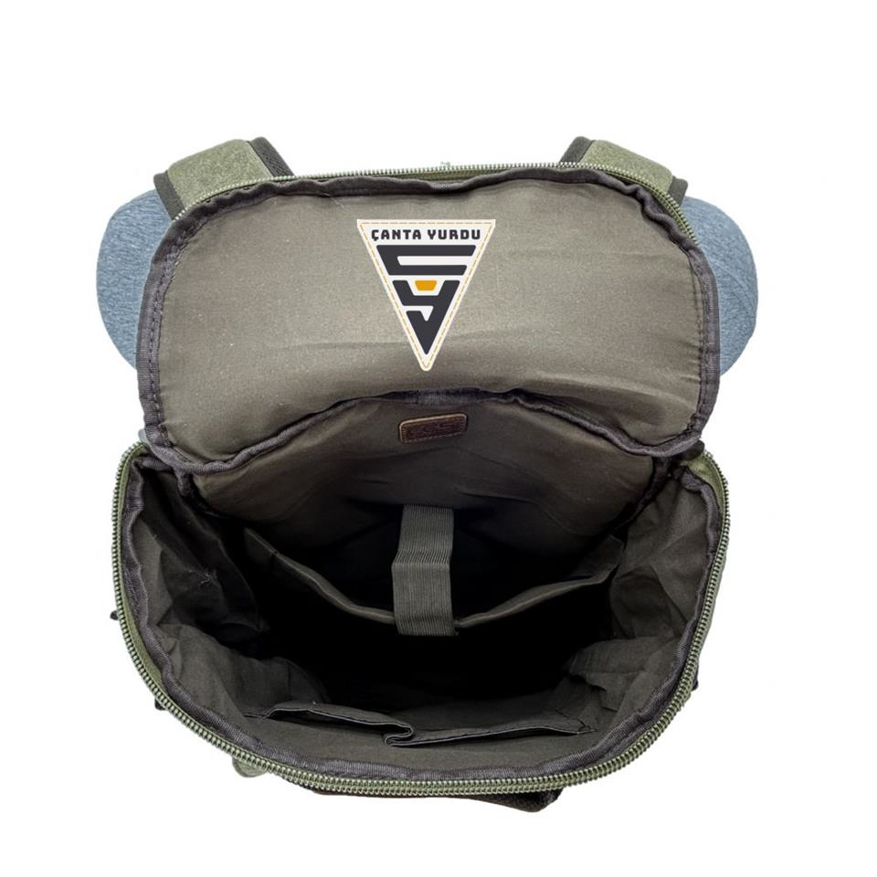 Ççs London 51564 Kanvas Seyahat Sırt Çantası Yeşil