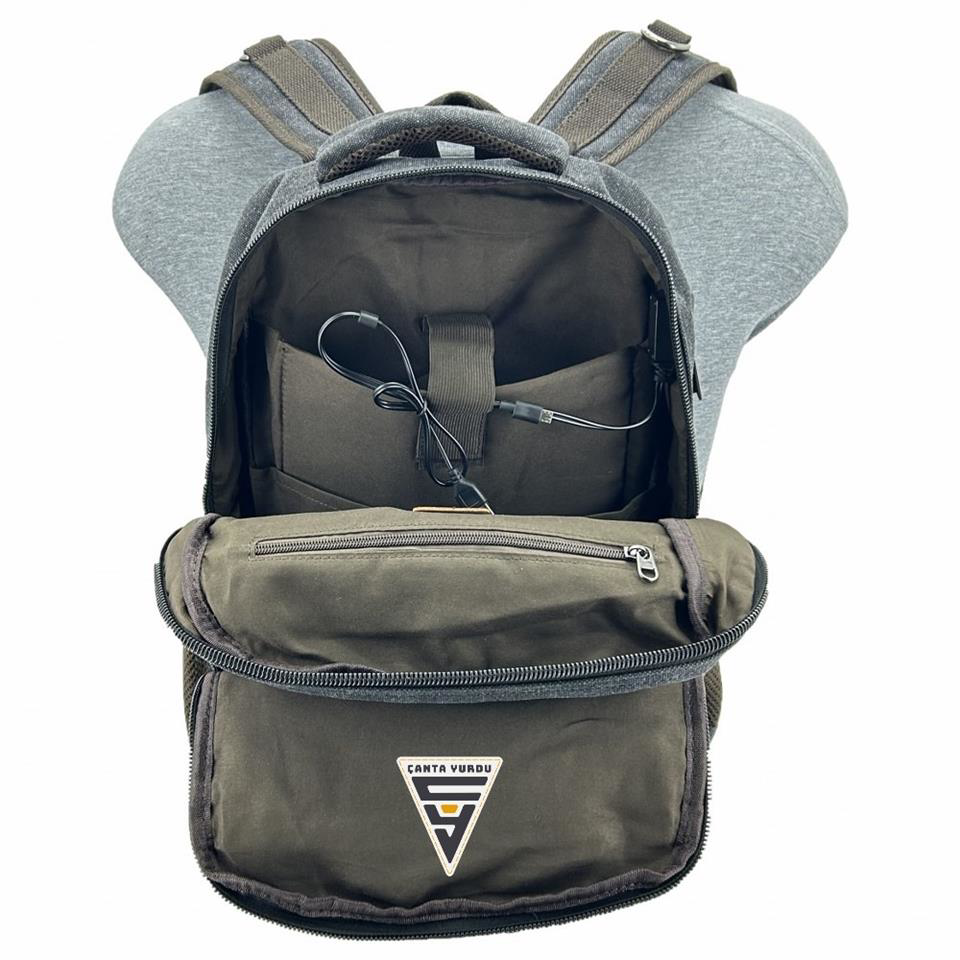 Çanta Yurdu Ççs London 51567 Kanvas Laptop Bölmeli Sırt Çantası Siyah