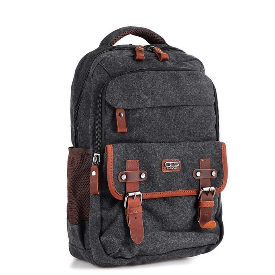 Ççs  London 51567 Kanvas Sırt Çantası Siyah