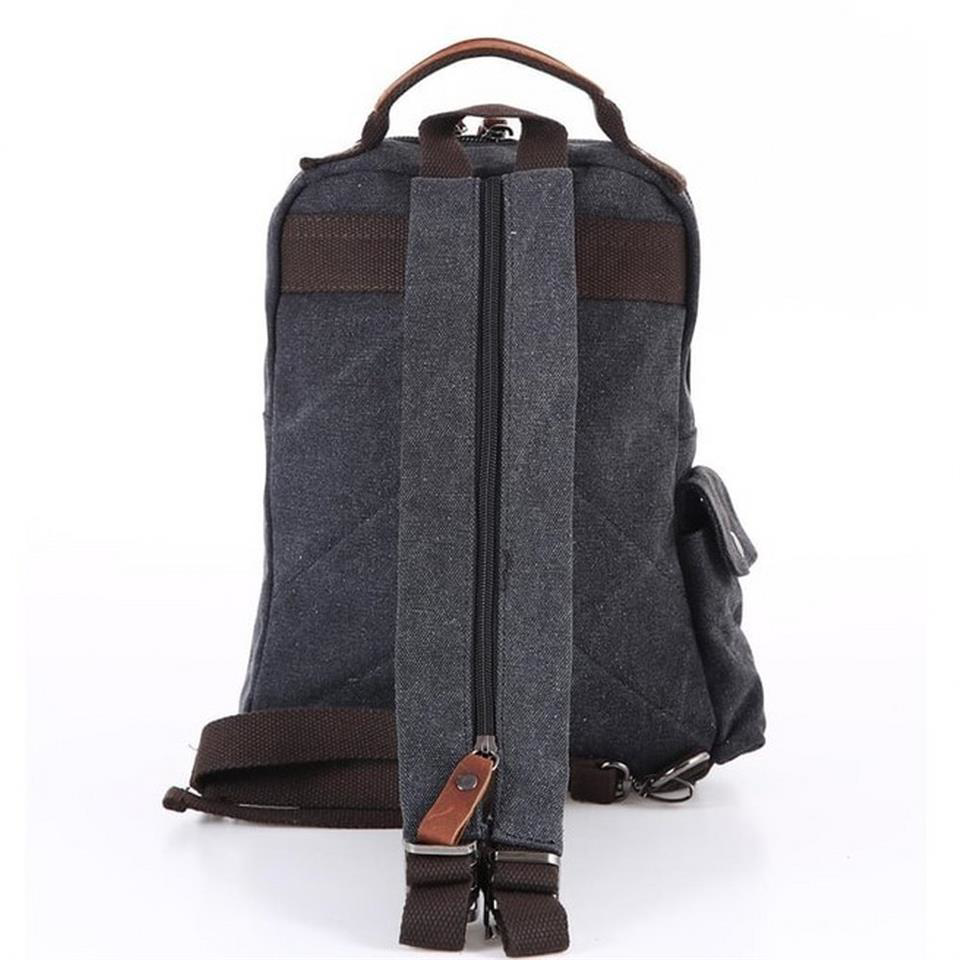 Ççs  London 51563 Kanvas Çapraz Sırt Ve Göğüs Çantası Siyah