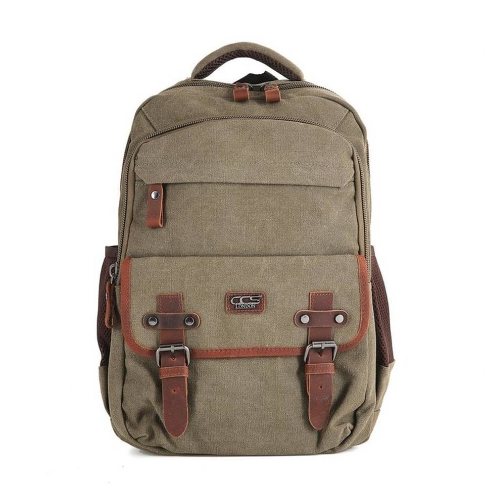Ççs  London 51567 Kanvas Sırt Çantası Haki