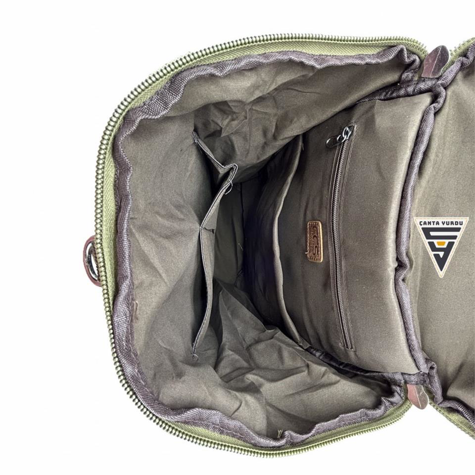Çanta Yurdu Ççs London 51566 Kanvas Spor Sırt Çantası Yeşil