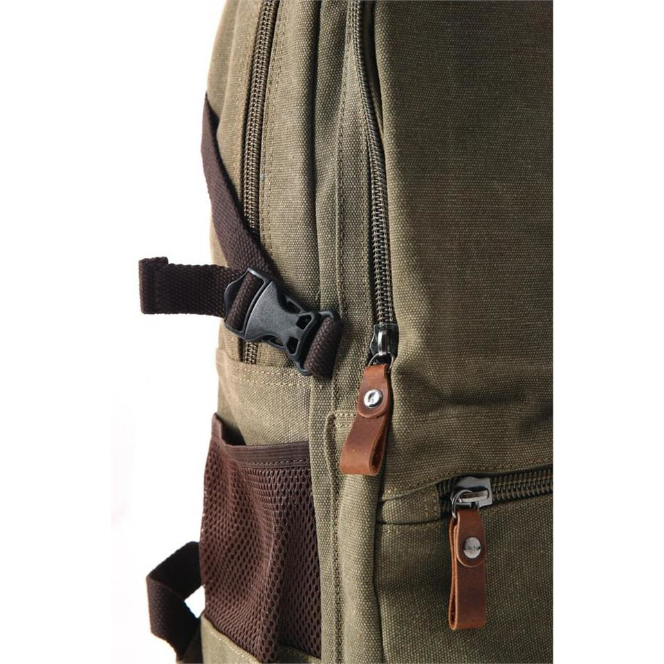 Ççs  London 51573 Laptop Kanvas Sırt Çantası Haki