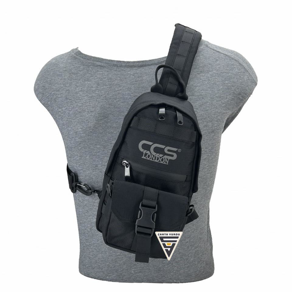 Ççs  London 51606 Çapraz Sırt Ve Göğüs Çantası Siyah