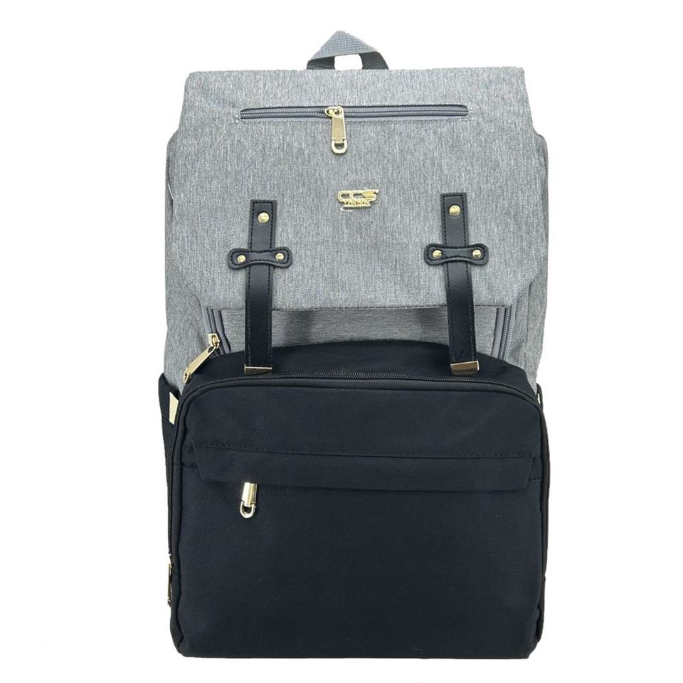 Ççs  London 51768 Anne Bebek Seyahat Sirt Çantasi Gri