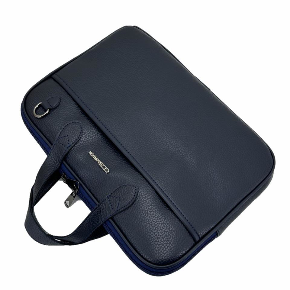 Ççs  London 71455 Vegan Laptop Evrak Çantasi 13 İnç Lacivert