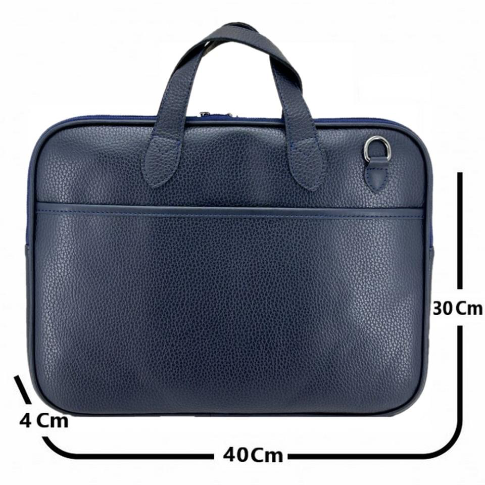 Ççs  London 71454  Vegan Evrak Laptop Çantasi 15 İnç Lacivert