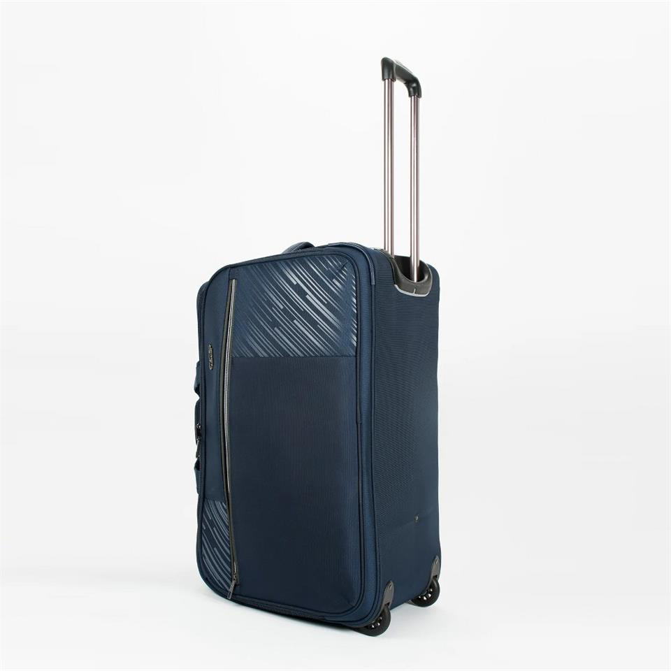 Ççs  London Kabin Boy 00676 Kumaş Valiz El Çantasi Lacivert