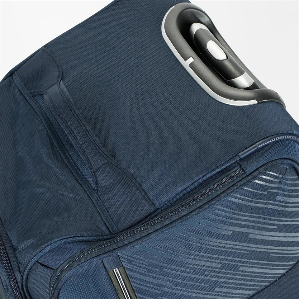 Ççs  London Kabin Boy 00676 Kumaş Valiz El Çantasi Lacivert