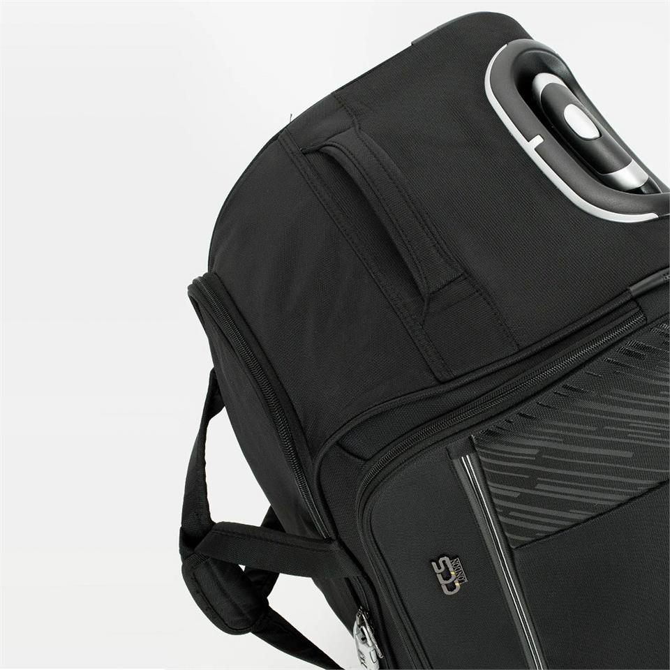 Ççs  London Orta Boy 00676 Kumaş Valiz El Çantasi Siyah