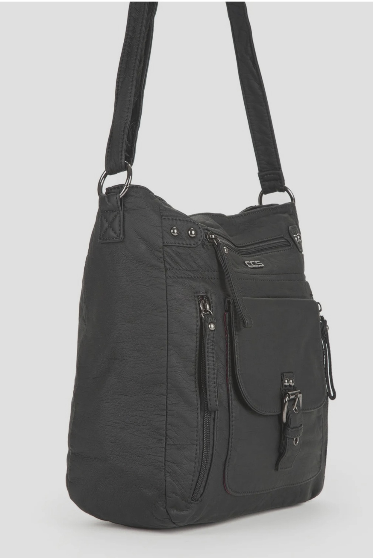 Monalisa Home Çcs Yıkamalı Deri Gray Renk Kadın Kol Ve Omuz Çantası