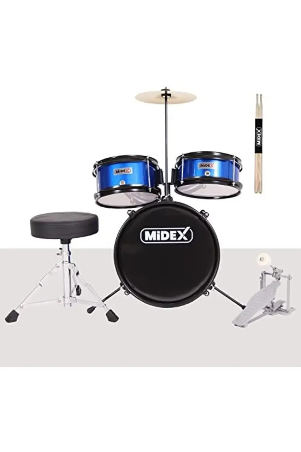 CD300X-BL Akustik Çocuk Baterisi Davulu Seti 5-14 Yaş İçin Full S