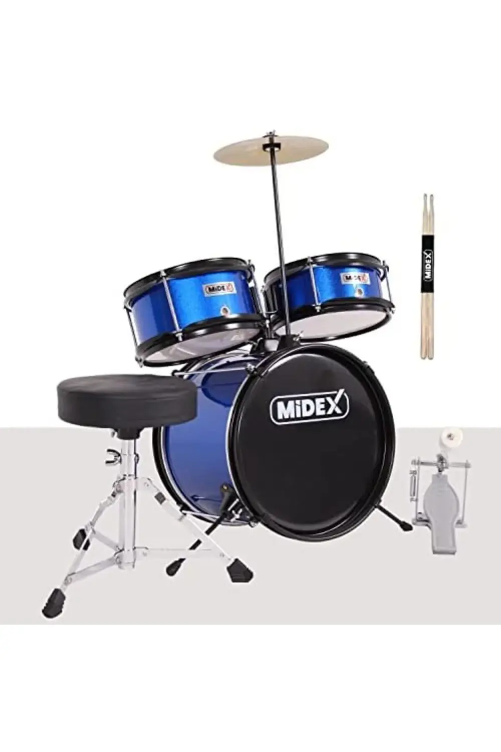 CD300X-BL Akustik Çocuk Baterisi Davulu Seti 5-14 Yaş İçin Full S