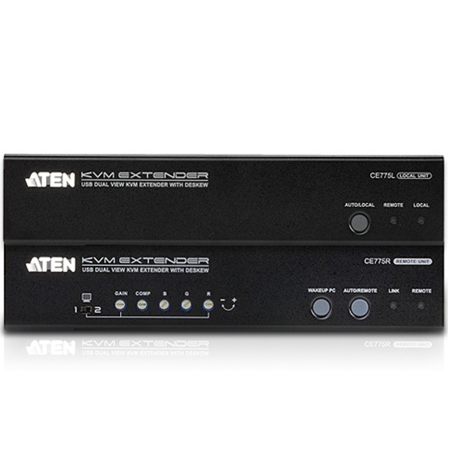 Aten Ce775-At-G Usb Vga D View Cat 5 Kvm Extender W/Dkw