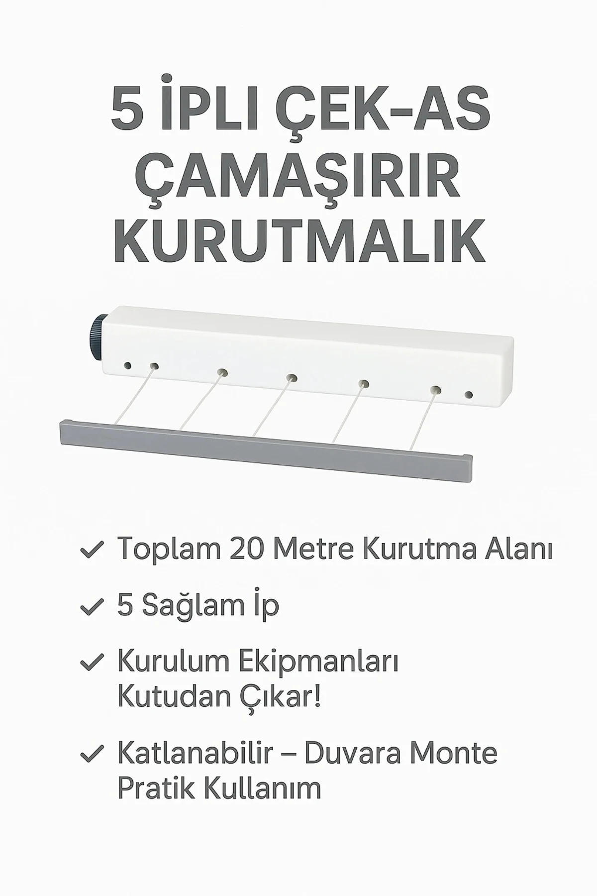 Çek As Ger As 5 İpli 20 Mt