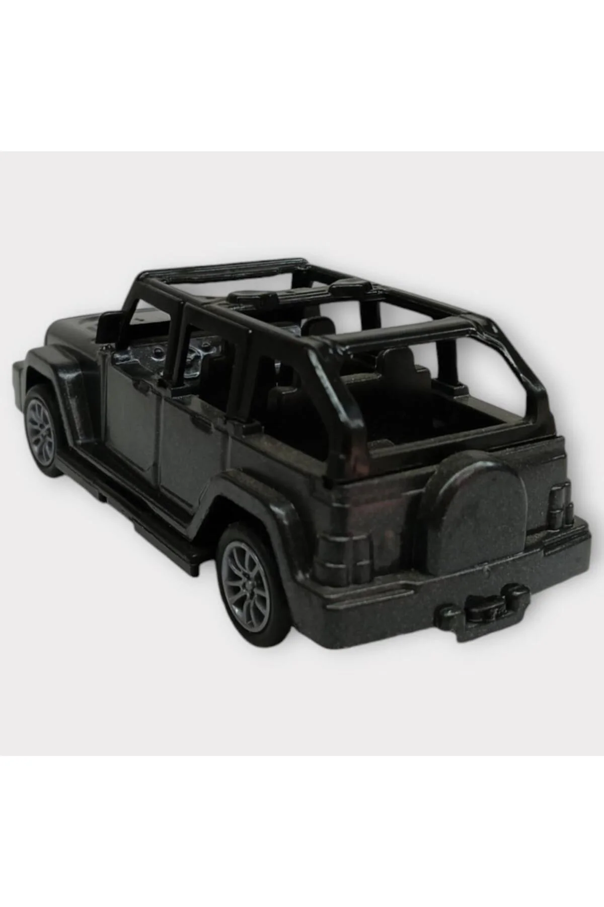 Çek Bırak Arabalar 10 Cm - Siyah Jeep (Lisinya)