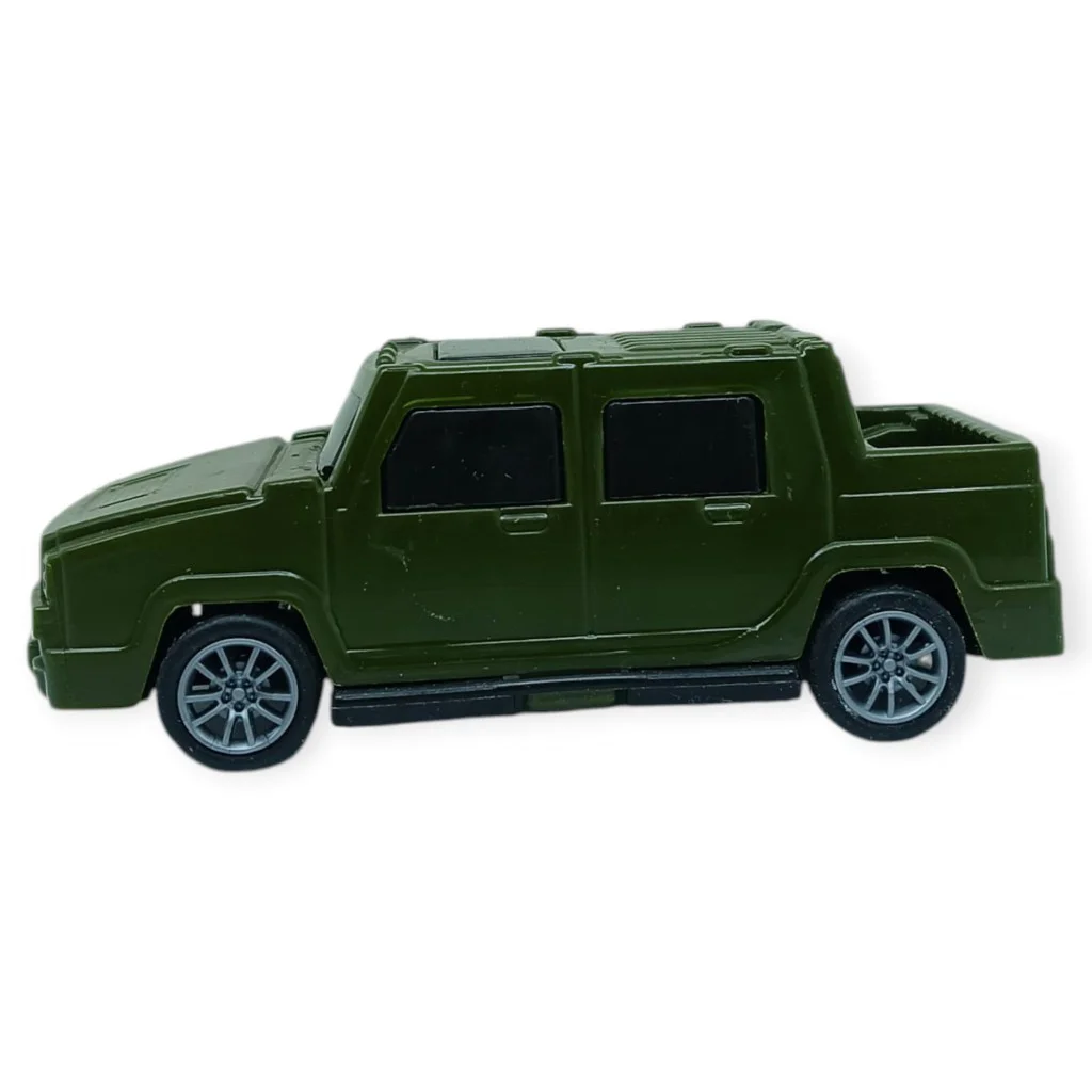 Çek Bırak Arabalar 10 Cm - Yeşil Çift Kabin Pick-Up - 1 ADET